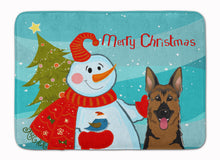 Load image into Gallery viewer, Snowman with German Shepherd Machine Washable Memory Foam Mat BB1831RUG