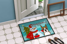 Load image into Gallery viewer, Snowman with Boxer Doormat - 24x36 Decorative Floor Mat – Indoor/Outdoor Rug with Artistic Flair BB1843JMAT