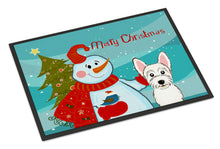 Load image into Gallery viewer, Snowman with Westie Doormat - 24x36 Decorative Floor Mat – Indoor/Outdoor Rug with Artistic Flair BB1846JMAT