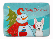Load image into Gallery viewer, Snowman with Westie Machine Washable Memory Foam Mat BB1846RUG