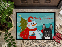 Load image into Gallery viewer, Snowman with French Bulldog Doormat - 24x36 Decorative Floor Mat – Indoor/Outdoor Rug with Artistic Flair BB1847JMAT