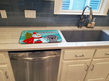 Load image into Gallery viewer, Snowman with Weimaraner Dish Drying Mat – Absorbent, Artistic Kitchen Essentials BB1851DDM