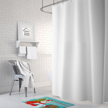 Load image into Gallery viewer, Snowman with Chocolate Labrador Machine Washable Memory Foam Mat BB1854RUG