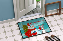 Load image into Gallery viewer, Snowman with Italian Greyhound Doormat - 24x36 Decorative Floor Mat – Indoor/Outdoor Rug with Artistic Flair BB1856JMAT