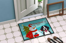 Load image into Gallery viewer, Snowman with Bernese Mountain Dog Doormat - 18x27 Decorative Floor Mat – Indoor/Outdoor Rug with Artistic Flair BB1857MAT