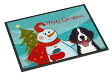Load image into Gallery viewer, Snowman with Bernese Mountain Dog Doormat - 18x27 Decorative Floor Mat – Indoor/Outdoor Rug with Artistic Flair BB1857MAT