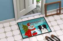 Load image into Gallery viewer, Snowman with Border Collie Doormat - 24x36 Decorative Floor Mat – Indoor/Outdoor Rug with Artistic Flair BB1861JMAT