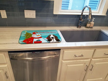 Load image into Gallery viewer, Snowman with Basset Hound Dish Drying Mat – Absorbent, Artistic Kitchen Essentials BB1863DDM
