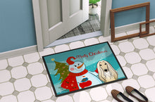 Load image into Gallery viewer, Snowman with Afghan Hound Doormat - 24x36 Decorative Floor Mat – Indoor/Outdoor Rug with Artistic Flair BB1864JMAT