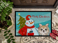 Load image into Gallery viewer, Snowman with Chihuahua Doormat - 24x36 Decorative Floor Mat – Indoor/Outdoor Rug with Artistic Flair BB1871JMAT
