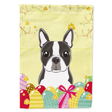 Load image into Gallery viewer, Boston Terrier Easter Egg Hunt Flag Canvas House Size BB1885CHF