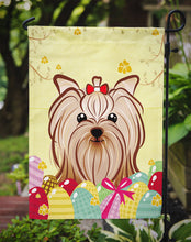 Load image into Gallery viewer, Yorkie Yorkshire Terrier Easter Egg Hunt Garden Flag - Outdoor Decorative Yard Flag BB1886GF