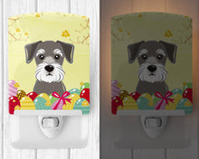 Load image into Gallery viewer, Schnauzer Easter Egg Hunt Ceramic Night Light BB1888CNL