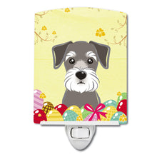 Load image into Gallery viewer, Schnauzer Easter Egg Hunt Ceramic Night Light BB1888CNL