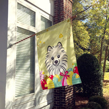 Load image into Gallery viewer, Pomeranian Easter Egg Hunt Flag Canvas House Size BB1889CHF