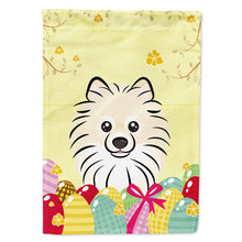Load image into Gallery viewer, Pomeranian Easter Egg Hunt Flag Canvas House Size BB1889CHF