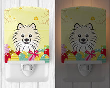 Load image into Gallery viewer, Pomeranian Easter Egg Hunt Ceramic Night Light BB1889CNL