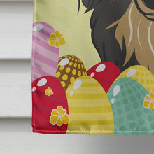Load image into Gallery viewer, Longhair Black and Tan Dachshund Easter Egg Hunt Flag Canvas House Size BB1895CHF