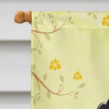 Load image into Gallery viewer, Smooth Black and Tan Dachshund Easter Egg Hunt Flag Canvas House Size BB1897CHF