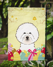 Load image into Gallery viewer, Bichon Frise Easter Egg Hunt Garden Flag - Outdoor Decorative Yard Flag BB1899GF