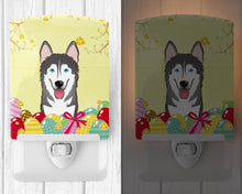 Load image into Gallery viewer, Alaskan Malamute Easter Egg Hunt Ceramic Night Light BB1900CNL