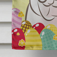 Load image into Gallery viewer, White English Bulldog  Easter Egg Hunt Flag Canvas House Size BB1902CHF