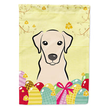 Load image into Gallery viewer, Yellow Labrador Easter Egg Hunt Flag Canvas House Size BB1904CHF