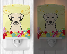 Load image into Gallery viewer, Yellow Labrador Easter Egg Hunt Ceramic Night Light BB1904CNL