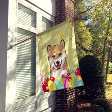 Load image into Gallery viewer, Shiba Inu Easter Egg Hunt Flag Canvas House Size BB1907CHF