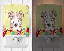 Load image into Gallery viewer, Borzoi Easter Egg Hunt Ceramic Night Light BB1910CNL