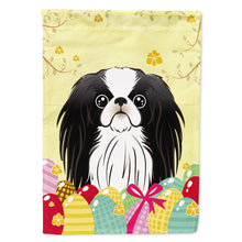 Load image into Gallery viewer, Japanese Chin Easter Egg Hunt Flag Canvas House Size BB1912CHF