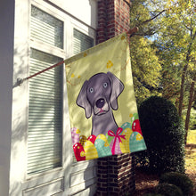 Load image into Gallery viewer, Weimaraner Easter Egg Hunt Flag Canvas House Size BB1913CHF