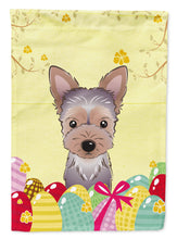 Load image into Gallery viewer, Yorkie Puppy Easter Egg Hunt Garden Flag - Outdoor Decorative Yard Flag BB1914GF