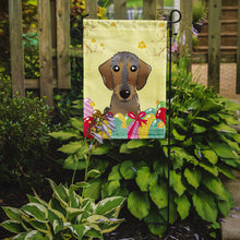 Load image into Gallery viewer, Wirehaired Dachshund Easter Egg Hunt Garden Flag - Outdoor Decorative Yard Flag BB1915GF