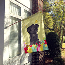 Load image into Gallery viewer, Black Labrador Easter Egg Hunt Flag Canvas House Size BB1917CHF