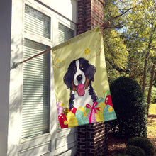 Load image into Gallery viewer, Bernese Mountain Dog Easter Egg Hunt Flag Canvas House Size BB1919CHF