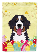 Load image into Gallery viewer, Bernese Mountain Dog Easter Egg Hunt Flag Canvas House Size BB1919CHF