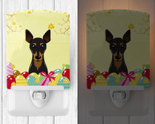 Load image into Gallery viewer, Min Pin Easter Egg Hunt Ceramic Night Light BB1922CNL