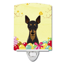 Load image into Gallery viewer, Min Pin Easter Egg Hunt Ceramic Night Light BB1922CNL