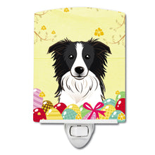 Load image into Gallery viewer, Border Collie Easter Egg Hunt Ceramic Night Light BB1923CNL