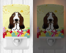 Load image into Gallery viewer, Basset Hound Easter Egg Hunt Ceramic Night Light BB1925CNL