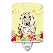 Load image into Gallery viewer, Afghan Hound Easter Egg Hunt Ceramic Night Light BB1926CNL