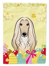 Load image into Gallery viewer, Afghan Hound Easter Egg Hunt Garden Flag - Outdoor Decorative Yard Flag BB1926GF