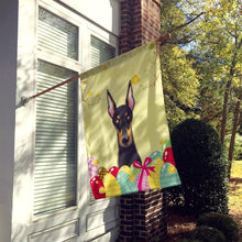 Load image into Gallery viewer, Doberman Easter Egg Hunt Flag Canvas House Size BB1927CHF