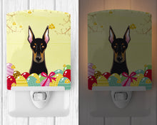 Load image into Gallery viewer, Doberman Easter Egg Hunt Ceramic Night Light BB1927CNL
