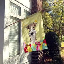Load image into Gallery viewer, Wire Haired Fox Terrier Easter Egg Hunt Flag Canvas House Size BB1929CHF