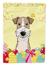 Load image into Gallery viewer, Wire Haired Fox Terrier Easter Egg Hunt Garden Flag - Outdoor Decorative Yard Flag BB1929GF