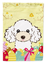 Load image into Gallery viewer, White Poodle Easter Egg Hunt Garden Flag - Outdoor Decorative Yard Flag BB1939GF
