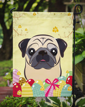 Load image into Gallery viewer, Fawn Pug Easter Egg Hunt Garden Flag - Outdoor Decorative Yard Flag BB1944GF