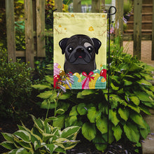Load image into Gallery viewer, Black Pug Easter Egg Hunt Garden Flag - Outdoor Decorative Yard Flag BB1945GF
